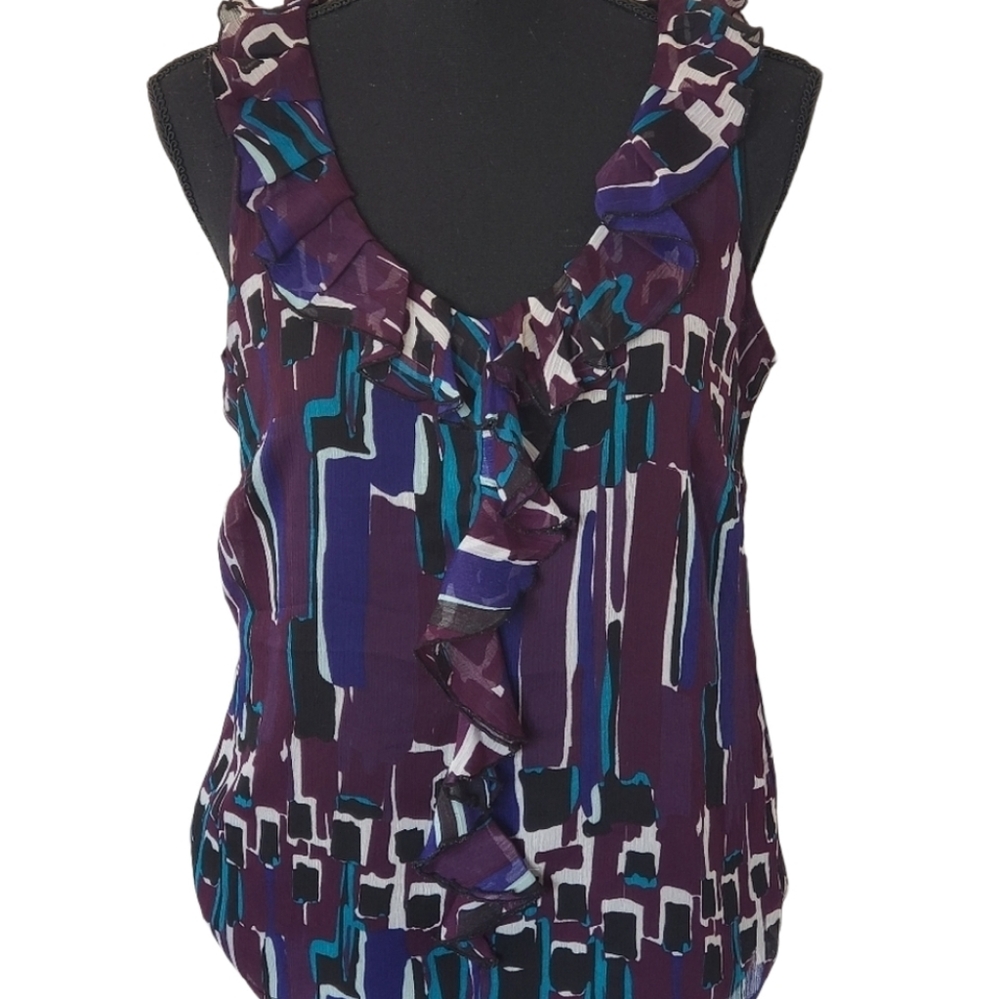 Merona. Ruffle Collar Blouse